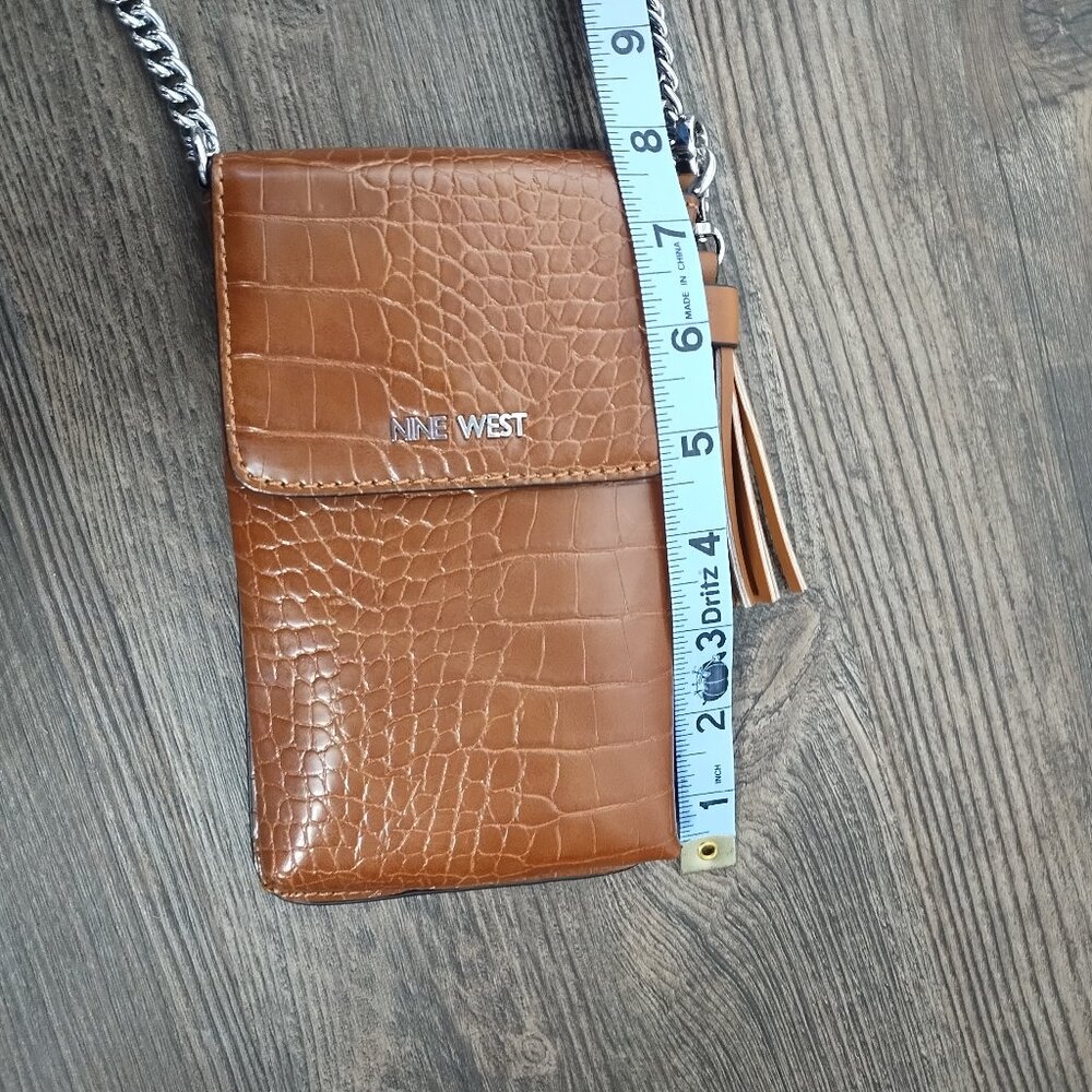 Nine West Women’s Chic Brown Crossbody Bag with Tassel - Picture 11 of 11